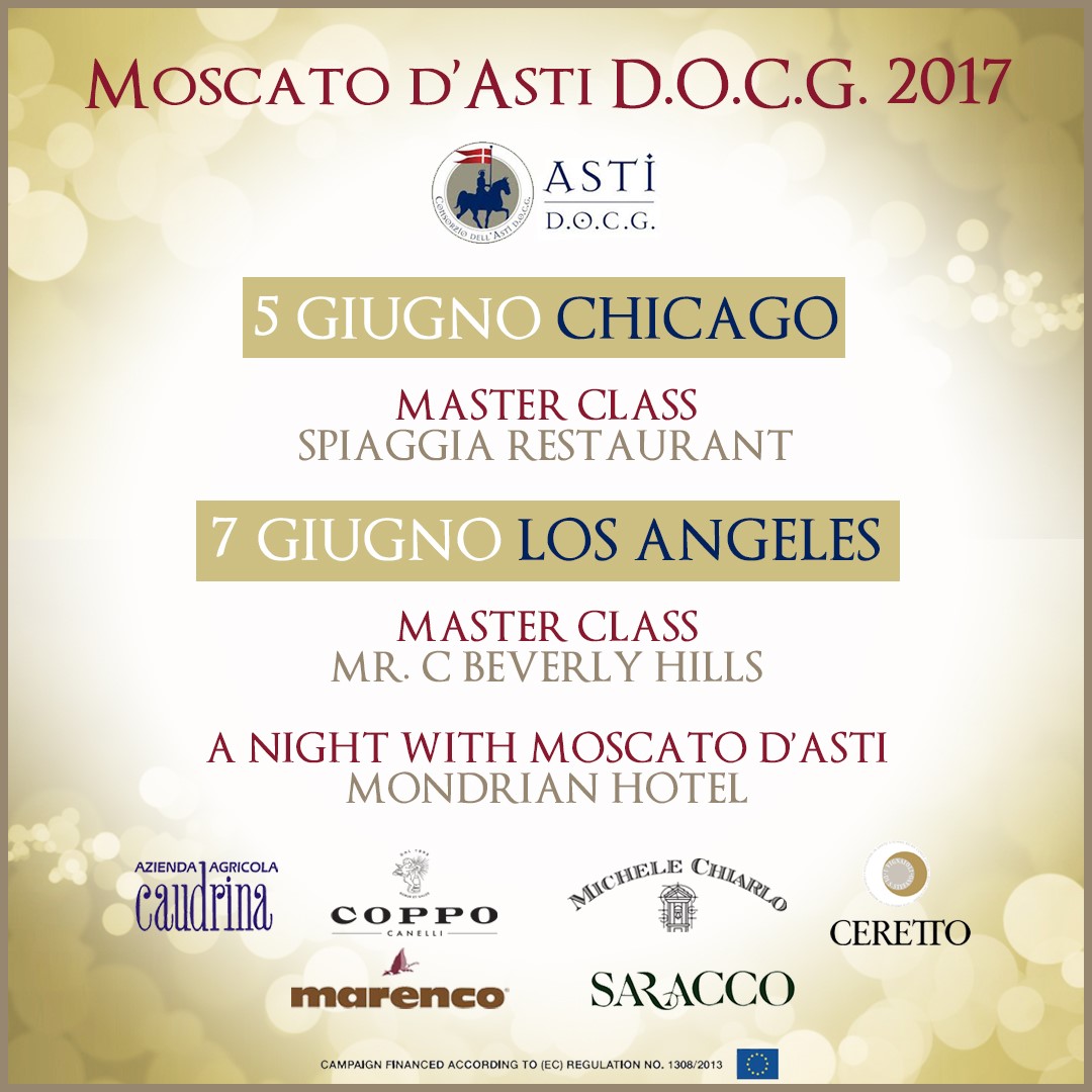 Promozione 2017 Moscato d'Asti negli USA